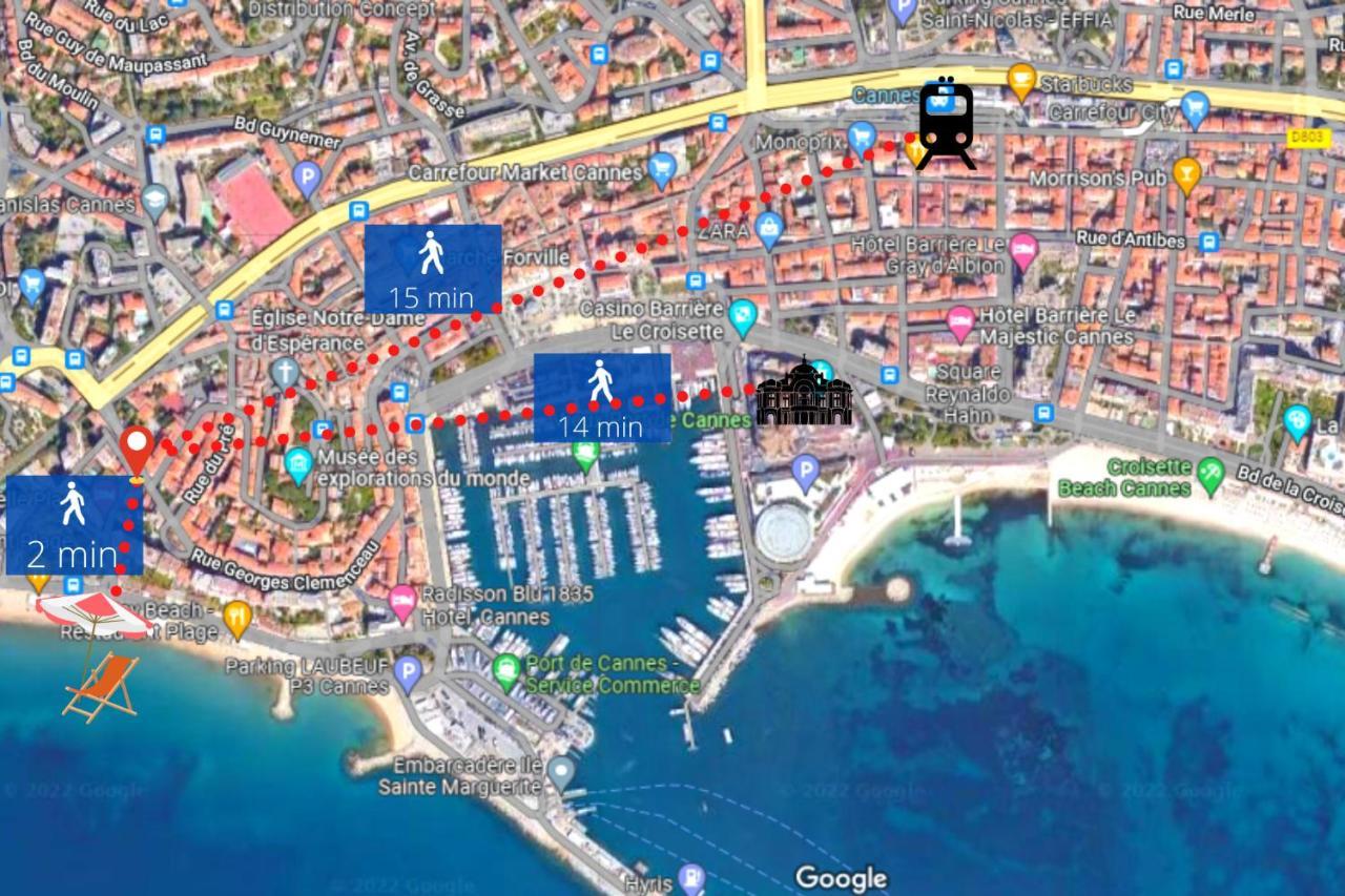 Le Dol - 150M Plages - Suquet - Verriere Cote D'Azur Cannes Ngoại thất bức ảnh